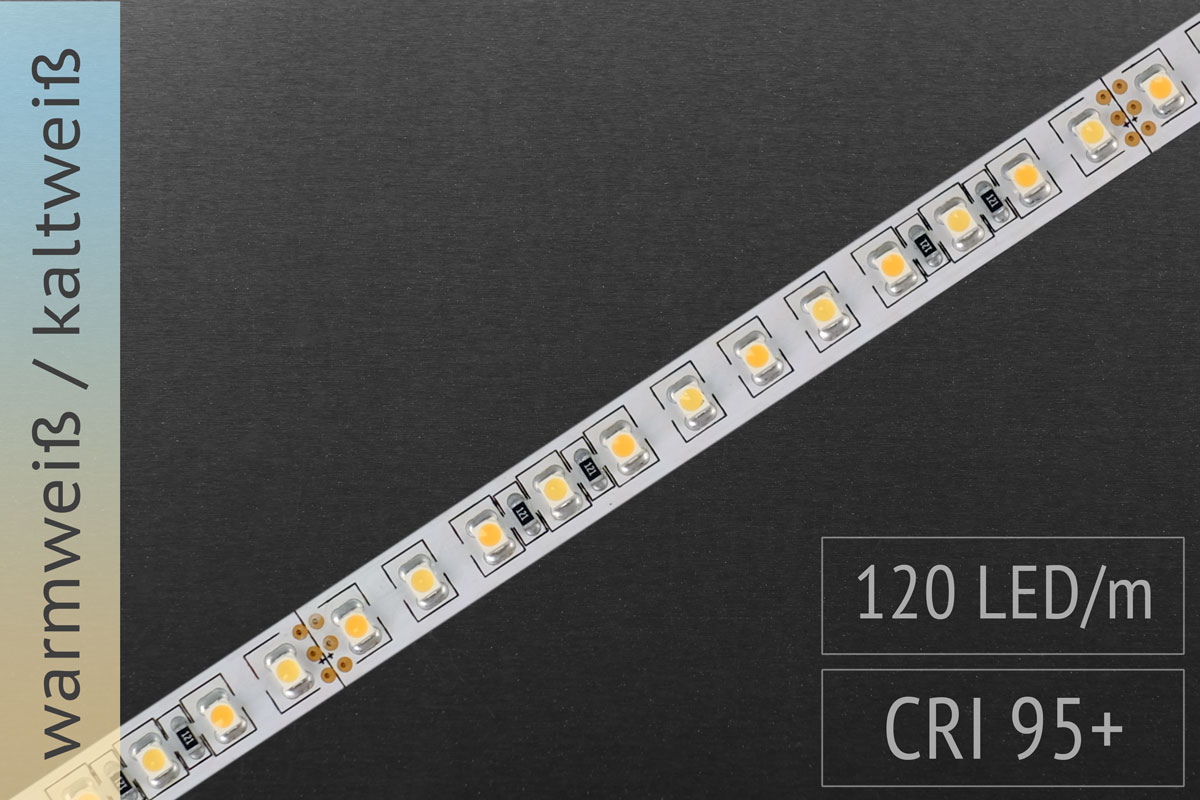 Bi-Color LED-Streifen mit CRI95